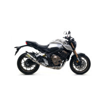 Silencieux Thunder ARROW - aluminium dark - embout inox - homologué - HONDA CB 650 R - CBR 650 R 2019-2023 2