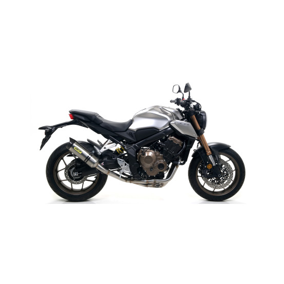 Silencieux Thunder ARROW - aluminium dark - embout inox - homologué - HONDA CB 650 R - CBR 650 R 2019-2023