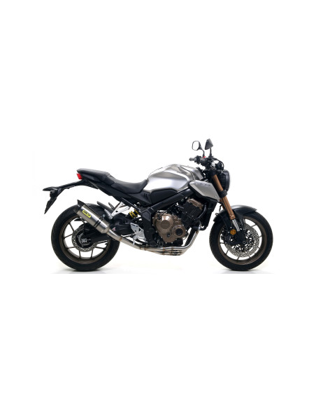 Silencieux Thunder ARROW - aluminium dark - embout inox - homologué - HONDA CB 650 R - CBR 650 R 2019-2023