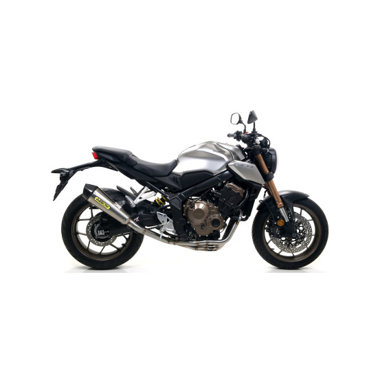 Silencieux X-Kone ARROW - inox - embout carbone - homologué - HONDA CB 650 R - CBR 650 R 2019-2023
