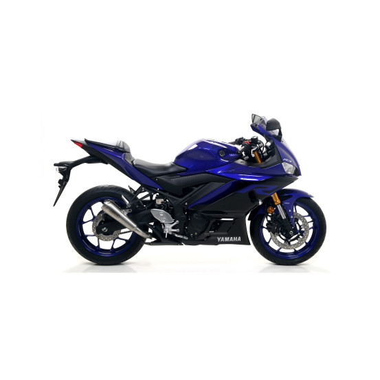 Silencieux Pro Race ARROW - nichrome - homologué - YAMAHA YZF R3 2019-2020