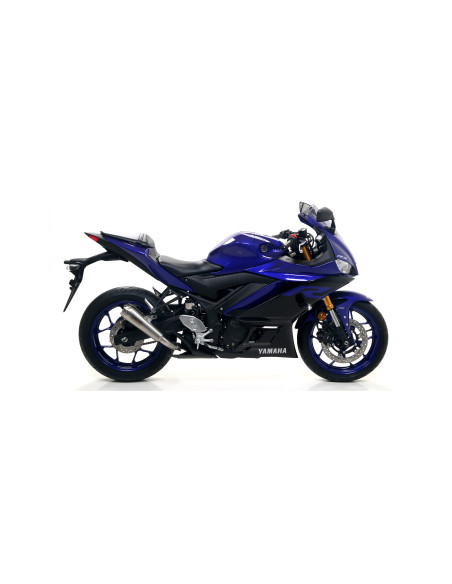 Silencieux Pro Race ARROW - nichrome - homologué - YAMAHA YZF R3 2019-2020