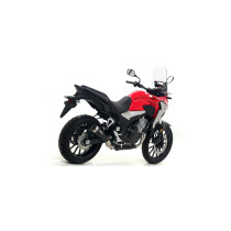 Silencieux Pro-Race ARROW - nichrome dark - homologué - HONDA CB 500 X 2019-2020 2