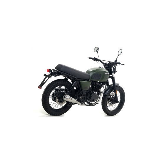 Silencieux Pro-Race ARROW - nichrome dark - homologué - BRIXTON BX 125 X / FELSBERG 125 X 2019-2020