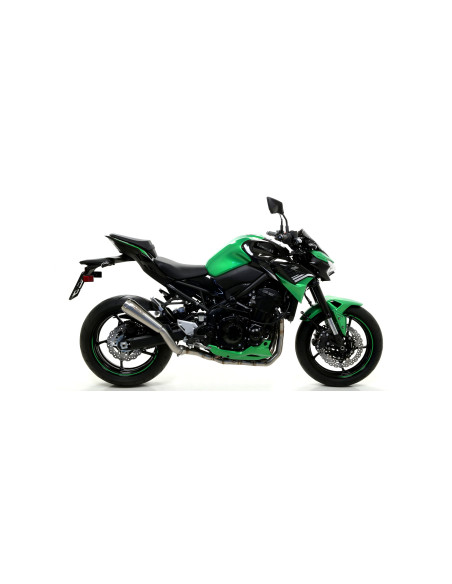 Silencieux Street Thunder ARROW - aluminium dark - embout carbone - homologué - KAWASAKI Z 900 2020-2024