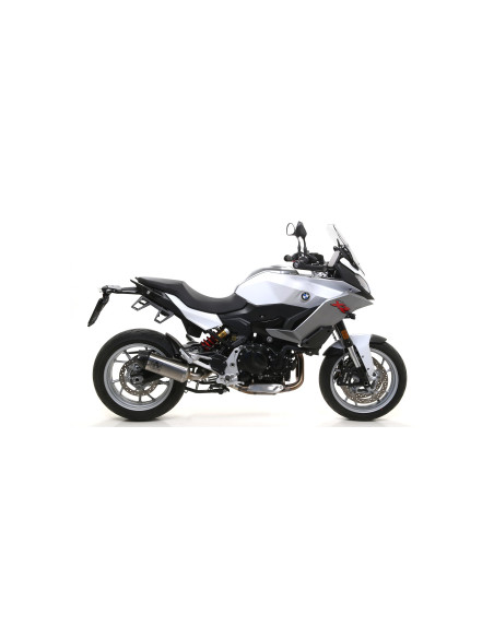 Silencieux Indy Race ARROW - titane - embout carbone - homologué - BMW F 900 R / F 900 R A2 - F 900 XR / F 900 XR A2 2020-2024