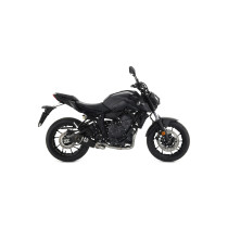 Silencieux Works nichrom ARROW - inox dark - embout carbone - homologué - YAMAHA TRACER 700 2020 - MT-07 - TRACER 7 2021-2024