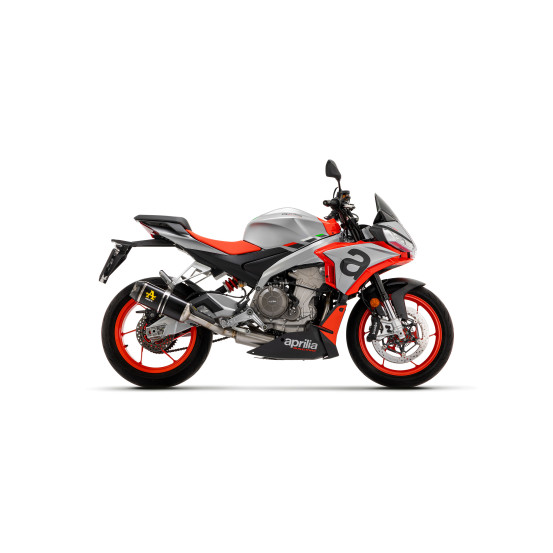 Silencieux Indy Race ARROW - aluminium dark - embout carbone - homologué - APRILIA RS 660 2020-2024 - TUONO 660 2021-2024