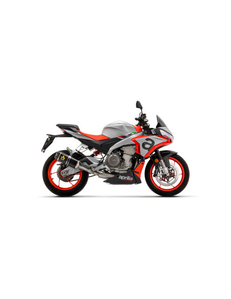 Silencieux Indy Race ARROW - aluminium dark - embout carbone - homologué - APRILIA RS 660 2020-2024 - TUONO 660 2021-2024