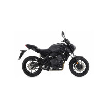 Silencieux Thunder ARROW - aluminium dark - embout carbone - homologué - YAMAHA MT-07 2021-2024
