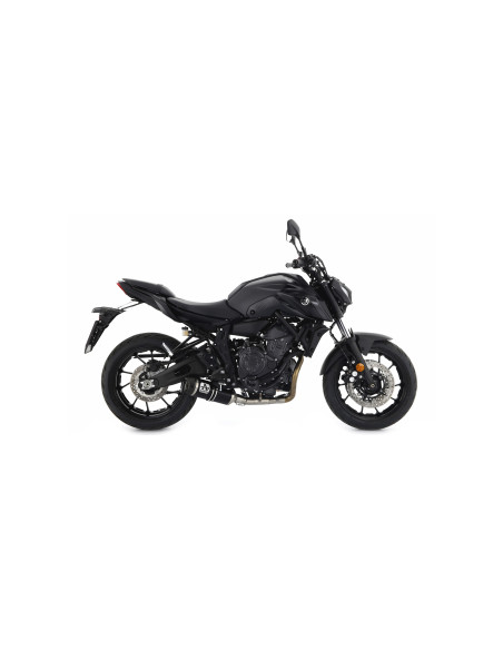 Silencieux Thunder ARROW - aluminium dark - embout carbone - homologué - YAMAHA MT-07 2021-2024