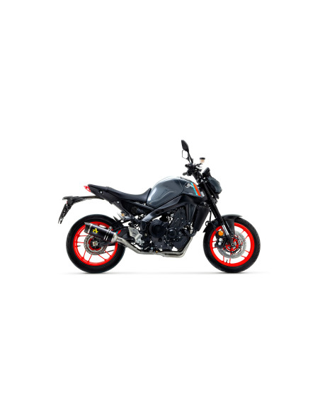 Silencieux Thunder ARROW - aluminium dark - embout carbone - homologué - YAMAHA MT-09 2021-2023