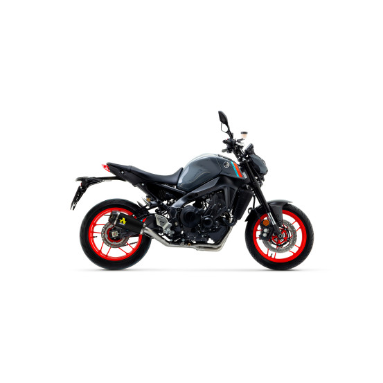 Silencieux Works nichrom ARROW - inox dark - embout carbone - homologué - YAMAHA MT-09 2021-2023