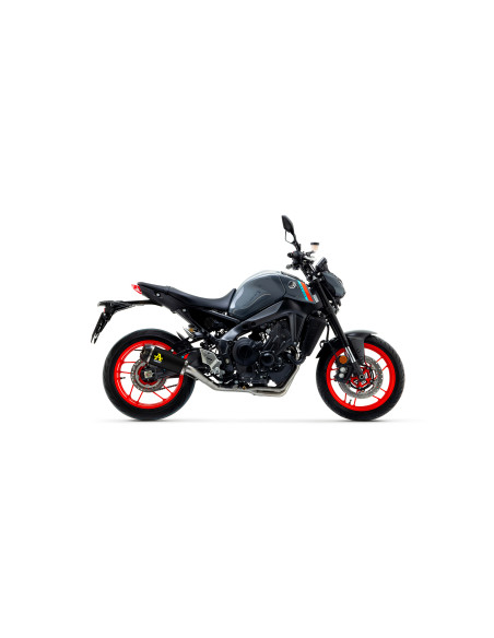 Silencieux Works nichrom ARROW - inox dark - embout carbone - homologué - YAMAHA MT-09 2021-2023