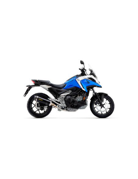 Silencieux Race-Tech ARROW - aluminium dark - embout carbone - homologué - HONDA NC 750 X 2021-2024