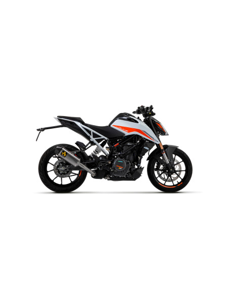 Silencieux Indy Race ARROW - aluminium dark - embout carbone - homologué - KTM DUKE 125 - DUKE 390 2021-2023