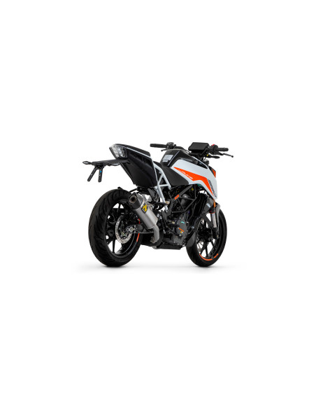 Silencieux Indy Race ARROW - aluminium dark - embout carbone - homologué - KTM DUKE 125 - DUKE 390 2021-2023