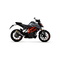 Silencieux GP2 ARROW - inox dark - embout inox - homologué - KTM DUKE 125 - DUKE 390 2021-2023