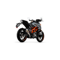 Silencieux GP2 ARROW - inox dark - embout inox - homologué - KTM DUKE 125 - DUKE 390 2021-2023 2
