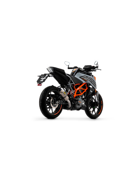 Silencieux GP2 ARROW - inox dark - embout inox - homologué - KTM DUKE 125 - DUKE 390 2021-2023