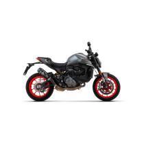 Silencieux Indy Race ARROW - aluminium dark - embout carbone - homologué - DUCATI MONSTER 937 2021-2024