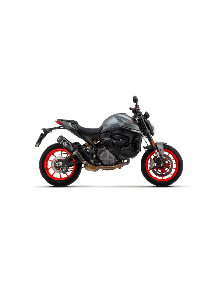 Silencieux Indy Race ARROW - aluminium dark - embout carbone - homologué - DUCATI MONSTER 937 2021-2024