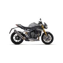 Silencieux Race-Tech ARROW - titane - embout carbone - homologué - TRIUMPH SPEED TRIPLE 1200 RS/RR 2021-2024