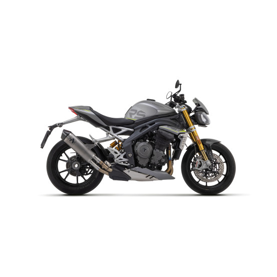 Silencieux Race-Tech ARROW - titane - embout carbone - homologué - TRIUMPH SPEED TRIPLE 1200 RS/RR 2021-2024