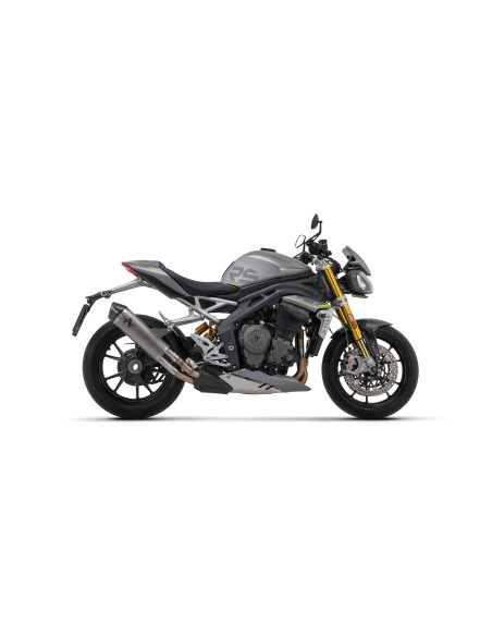 Silencieux Race-Tech ARROW - titane - embout carbone - homologué - TRIUMPH SPEED TRIPLE 1200 RS/RR 2021-2024