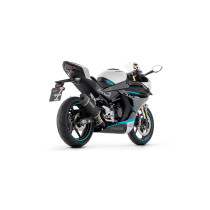 Silencieux Indy Race EVO ARROW - aluminium dark - embout carbone - homologué - CF MOTO 450NK / 450SR 2023-2026 2