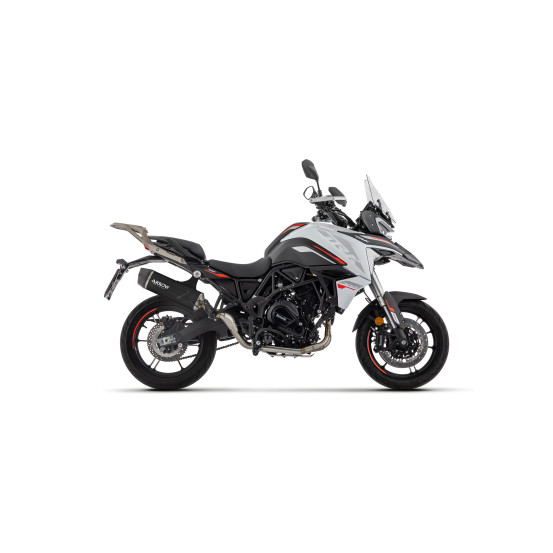 Silencieux Indy Race ARROW - aluminium dark - embout inox - homologué - BENELLI TRK 702 / 702X 2023-2026