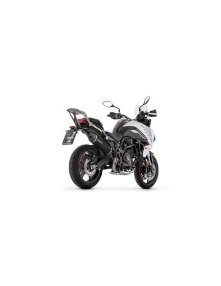 Silencieux Indy Race ARROW - aluminium dark - embout inox - homologué - BENELLI TRK 702 / 702X 2023-2026