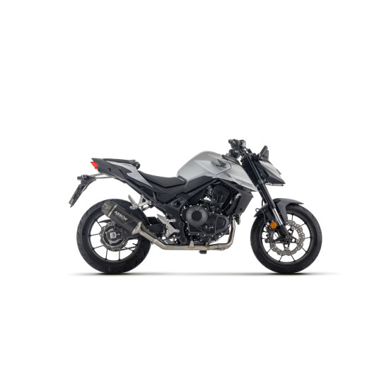Silencieux Indy Race EVO ARROW - aluminium dark - embout carbone - homologué - HONDA CB 750 HORNET 2023-2026