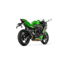 Silencieux Indy Race EVO ARROW - aluminium dark - embout carbone - homologué - KAWASAKI ZX-4R 2024-2026 2