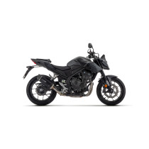Silencieux Indy Race EVO ARROW - aluminium dark - embout en carbone - homologué - HONDA CB 500 HORNET - NX 500 2024-2026