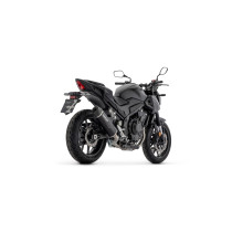 Silencieux Indy Race EVO ARROW - aluminium dark - embout en carbone - homologué - HONDA CB 500 HORNET - NX 500 2024-2026 2