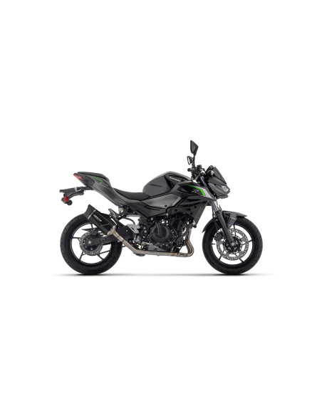 Silencieux Indy Race EVO ARROW - titane - embout carbone - homologué - KAWASAKI Z 500 - NINJA 500 2024-2026