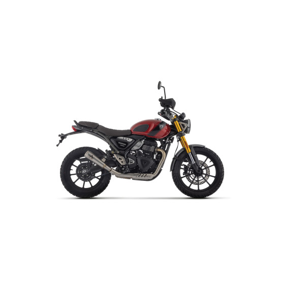 Silencieux Pro-Race ARROW - nichrome dark - homologué - TRIUMPH SCRAMBLER 400 X - SPEED 400 2024-2025