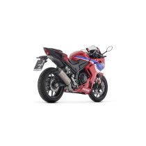 Silencieux Indy Race EVO ARROW - aluminium dark - embout carbone - homologué - HONDA CBR 500 R 2024-2026 2