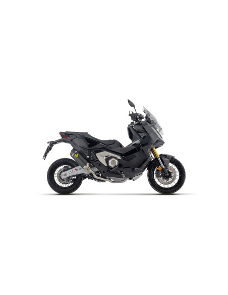 Silencieux Race-Tech ARROW - version courte - aluminium - embout carbone - homologué - HONDA X-ADV 750 2017-2026