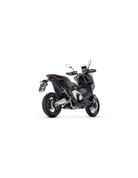Silencieux Race-Tech ARROW - version courte - aluminium dark - embout carbone - homologué - HONDA X-ADV 750 2017-2026
