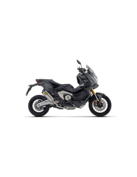 Silencieux Race-Tech ARROW - version courte - titane - embout carbone - homologué - HONDA X-ADV 750 2017-2026