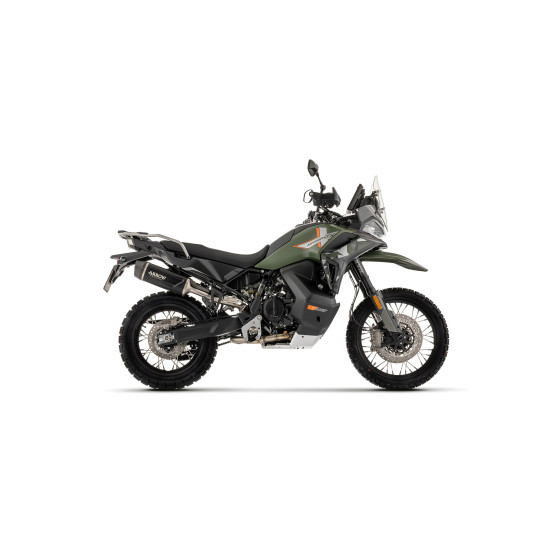 Silencieux Indy Race EVO ARROW - aluminium dark - embout carbone - homologué - CF MOTO 800 MT-X 2025-2026 - 1000 MT-X 2026
