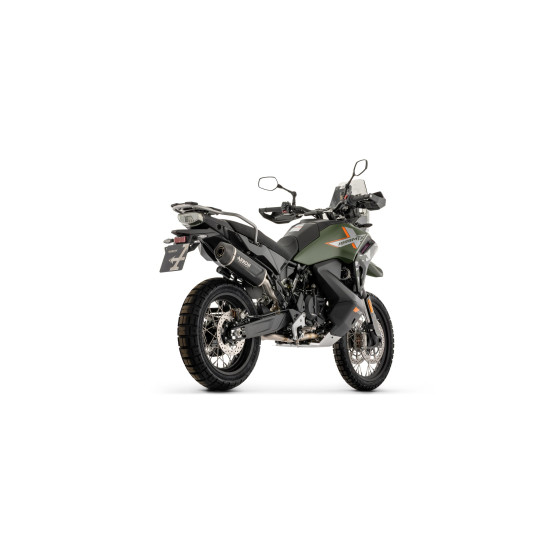 Silencieux Indy Race EVO ARROW - aluminium dark - embout carbone - homologué - CF MOTO 800 MT-X 2025-2026 - 1000 MT-X 2026
