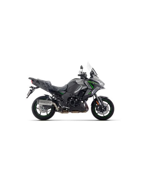 Silencieux Indy Race EVO ARROW - alu dark - embout carbone - homologué - KAWASAKI VERSYS 1000 2021-2024 - VERSYS 1100 2025-2026