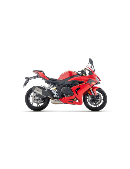 Silencieux Indy Race EVO ARROW - aluminium dark - embout carbone - homologué - QJMOTOR SRK 800 RR 2024-2025