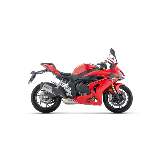 Silencieux Indy Race EVO ARROW - titane - embout carbone - homologué - QJMOTOR SRK 800 RR 2024-2025