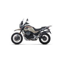 Silencieux Indy Race ARROW - aluminium dark - embout carbone - homologué - MOTO GUZZI V85 TT 2025-2026