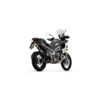 Silencieux Veloce ARROW - aluminium dark - embout carbone - non homologué - TRIUMPH TIGER 1200 2022-2026 2