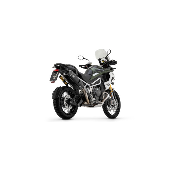 Silencieux Veloce ARROW - aluminium dark - embout carbone - non homologué - TRIUMPH TIGER 1200 2022-2026
